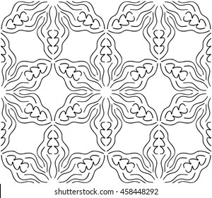 seamless vector pattern with complex geometrical ornament. for design, textile and light industry.