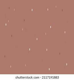 Seamless vector pattern consisting of multicolored drops on a brown background.