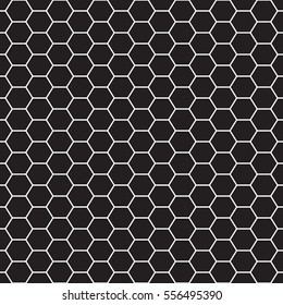 A seamless vector pattern constructed out of a series of hexagons.