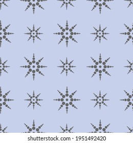 Seamless vector pattern with contour colored stars on blue background. Background for postcards, wallpaper, papers, textiles, bed linen, tissue