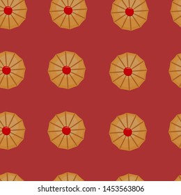 Seamless vector pattern of the cookies