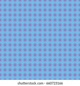 A seamless vector pattern created out of repeating circles and dots.