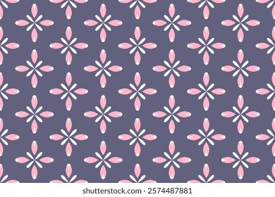 Seamless vector pattern with cross ornament. Decorative geometric print for textile, fabric, covers, wallpaper and other surfaces.
