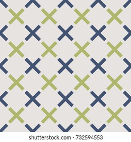 Seamless vector pattern with crosses