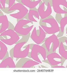 Seamless vector pattern with curly elegant bouquet. Graphic drawing of flowers anemones, physalis, leaves