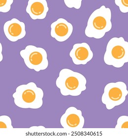 Seamless vector pattern of cute daisy flowers or even eggs ...