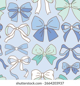 Padrão de vetor sem emenda com arcos de rabiscar desenhados à mão bonitos. Arquivo de vetor EPS 10. Perfeito para design de impressão têxtil, papel de parede ou viveiro.