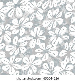 Seamless vector pattern with daisies. Floral texture for wrapping, paper, textile, wallpaper. 