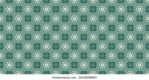 Seamless vector pattern with decorative floral ornament. Elegant boho design for textile, wallpaper, paper, fabric.