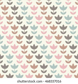 Seamless vector pattern with decorative flowers. Print. Cloth design, wallpaper.