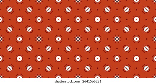 Seamless vector pattern with decorative ornament. Abstract geometric texture for printing on textile, fabric, wallpaper, wrapping paper and other surfaces.