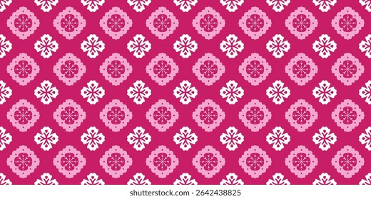 Padrão de vetor sem costura com ornamento decorativo. Fundo na moda com motivo oriental brilhante. Design para têxteis, tecido, papel de parede, papel com impressão floral abstrata.
