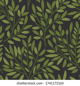 Seamless vector pattern. Delicate floral background. Part of the collection