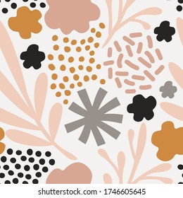 Seamless vector pattern. Delicate floral background. Part of the collection