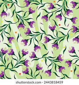 Seamless vector pattern. Delicate floral background