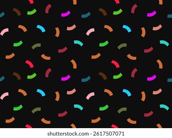 Seamless vector pattern design with colorful curves creates a beautiful wallpaper texture.