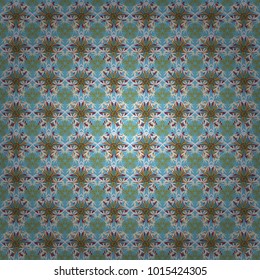 Seamless vector pattern for design and fashion prints. Ditsy style. Flowers pattern with small pink, beige and blue flowers. Vintage floral background.