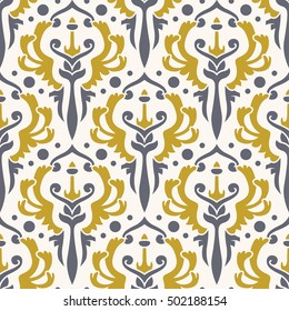 Seamless vector pattern design made in old vintage style