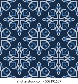 Seamless vector pattern design made in old vintage style