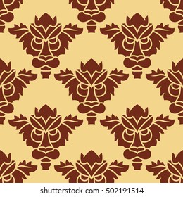 Seamless vector pattern design made in old vintage style