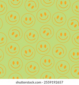 Seamless vector pattern design with smiles