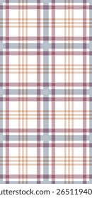 Padrão de vetor sem costura com design xadrez diagonal em tons de laranja azul Borgonha, textura tradicional de tecido de tartan para têxteis, fundo de estilo tecido escocês clássico para decoração de roupas