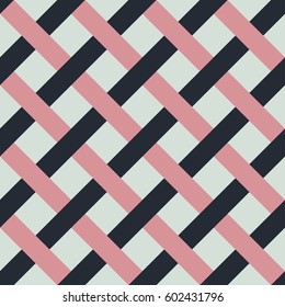 Seamless vector pattern with diagonal stripes
