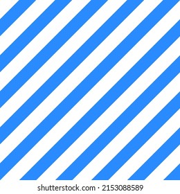 Seamless vector pattern with diagonal white and blue stripes.
