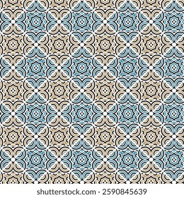 Seamless vector pattern with diamond ethnic ornament. Decorative vintage design for textile, fabric, wallpaper, wrapping paper and other surfaces.