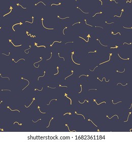 Seamless vector pattern with different arrows. Modern cursor illustration