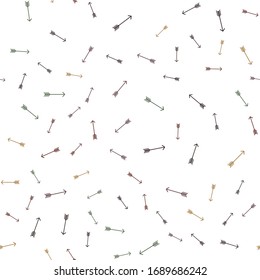 Seamless vector pattern with different arrows. Modern cursor illustration
