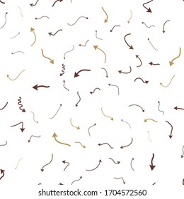 Seamless vector pattern with different arrows. Modern cursor illustration