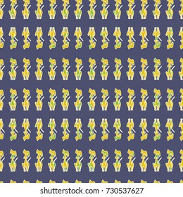 Seamless vector pattern with dogs