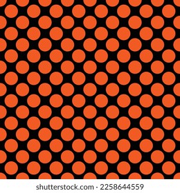 Seamless vector pattern dot circle illustrator balance dot circle cute vertical black and orange color dot circle wallpaper.