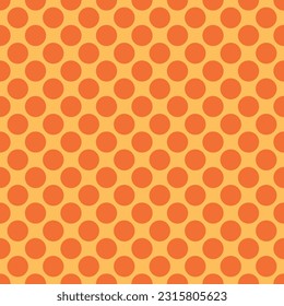 Patrón vectorial sin foco ilustrador de círculo de puntos círculo círculo círculo lindo color naranja vertical amarillo color rojo punto hoja de pared.
