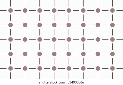 seamless vector pattern with dots and lines
