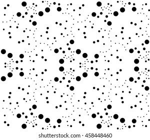 seamless vector pattern with dots ornament. for design, textile and light industry.