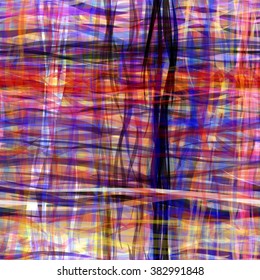 Seamless vector pattern. Easy editable. Twisted colorful wavy lines. Tissue