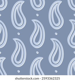 Seamless vector pattern elegant paisley, print, fabric, wallpaper, scrapbook, background, backdrop