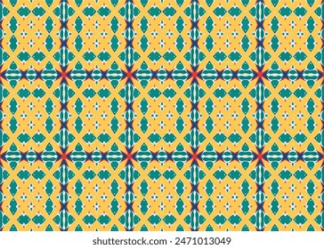 Seamless vector pattern with elements