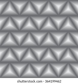 Seamless vector pattern of elevated triangle texture