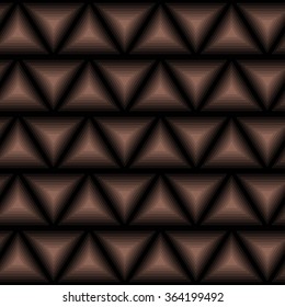 Seamless vector pattern of elevated triangle texture