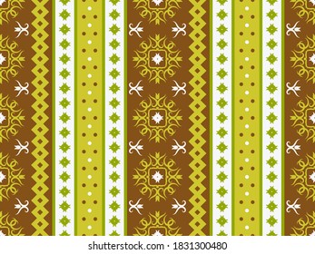 Patrón vectorial sin foco con ornamento étnico. Diseño para textiles con motivos orientales. Fondo para imprimir sobre tejidos o papel.
