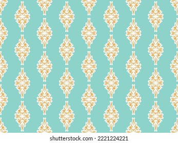 Seamless vector pattern with ethnic ornament. Design for textiles with oriental motives. Background for printing on fabrics or paper.