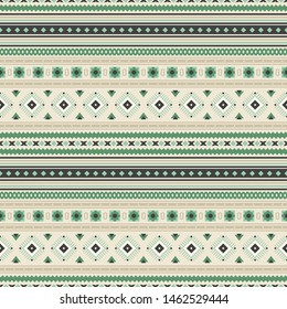 Seamless vector pattern in ethnic style. Traditional geometric ornament. Tribal background for print, textile, paper, covers and other things.