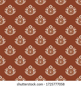 Seamless vector pattern in ethnic style. Tribal aztec ornament. Decorative background for printing on paper or textile. Boho design.