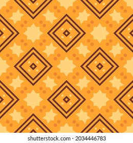 Seamless vector pattern in ethnic style. Background with geometric ornament for printing on paper and textile.