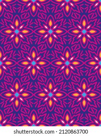 Seamless vector pattern. Ethnic style.