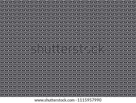 Seamless vector pattern of european '6 in 1' chain mail with thick rings