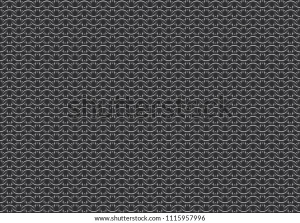 Seamless vector pattern of european \'6 in 1\'\
chain mail over dark\
background